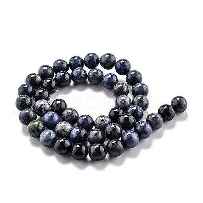 Natural Dumortierite Quartz Beads Strands G-O199-07C-1