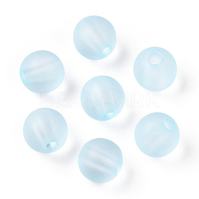 Transparent Acrylic Ball Beads FACR-R021-6mm-06-1