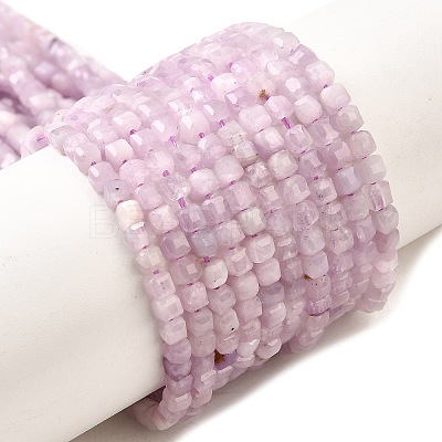 Natural Kunzite Beads Strands G-Q044-A01-3x3mm-1