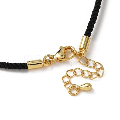 2MM Round Nylon Milan Cord Necklace Makings MAK-F038-C19-G-1