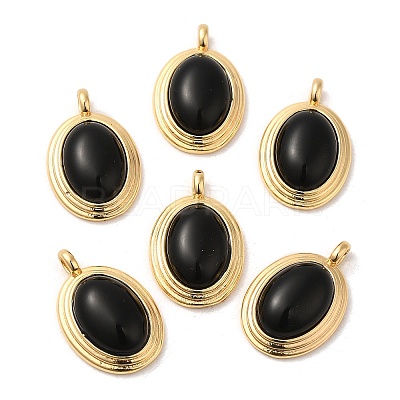 Natural Black Onyx(Dyed & Heated) Pendants KK-M270-41G-02-1