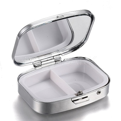 2 Compartmennts Iron Pill Box CON-H013-02P-1
