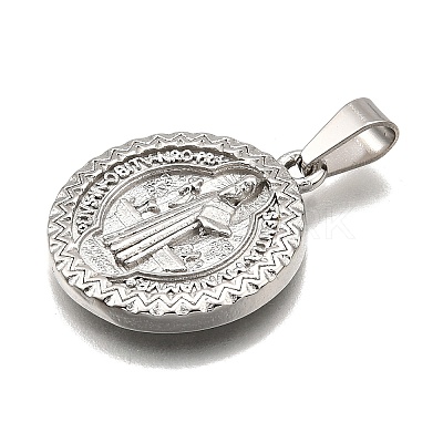 304 Stainless Steel Pendants STAS-B086-10E-P-1