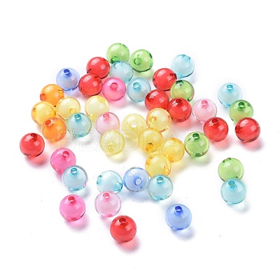 Transparent Acrylic Beads X-TACR-S092-10mm-M-1