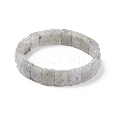 Natural Labradorite Stretch Bracelets BJEW-F406-B19-1
