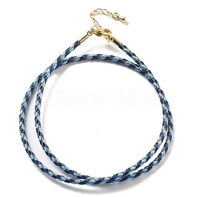 Polyester Cord Braided Necklace Makings LS-MAK-L043-03G-17-1