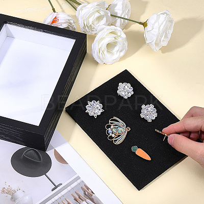 Rectangle Artificial Board Badge Display Frame Stands DIY-WH20007-750B-1
