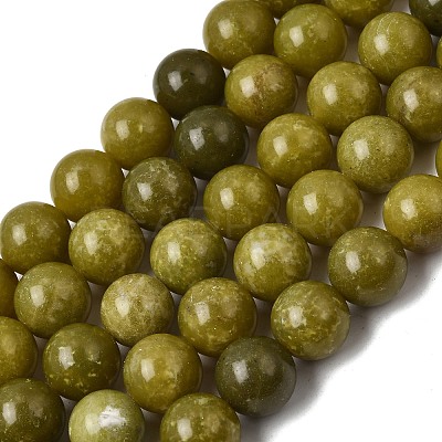 Natural Chinese Jade/Southern Jade Beads Strands X-G-F363-12mm-1
