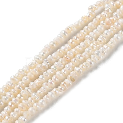 Natural Keshi Pearl Beads Strands PEAR-E018-64-1