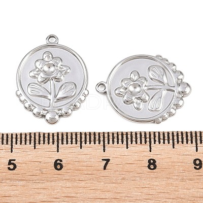304 Stainless Steel Pendants Cabochon Settings STAS-L317-30P-1