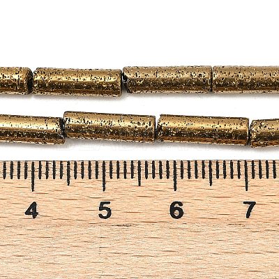 Electroplated Natural Lava Rock Beads Strands G-K388-03B-02-1