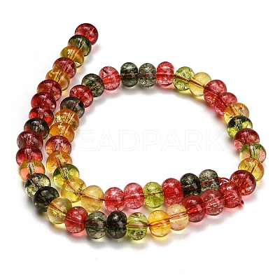 Dyed Imitation Gemstone Glass Beads Strands GL-Z001-03B-02-1