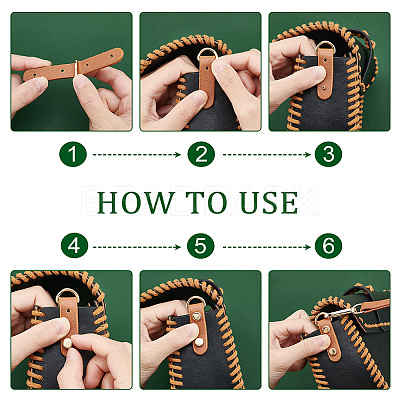 8 Sets 4 Colors PU Leather Chain Bag Strap FIND-PH0006-85-1