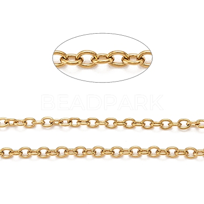 3.28 Feet PVD Vacuum Plating 316 Stainless Steel Cable Chains X-CHS-H020-12G-10M-1
