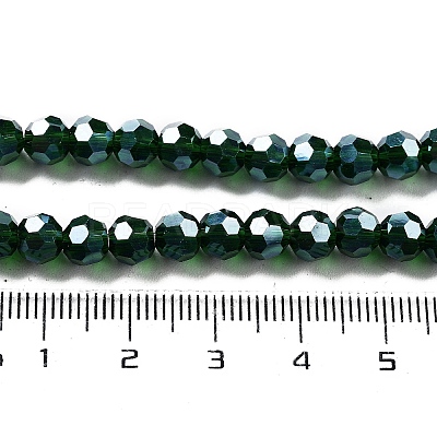 Electroplate Transparent Glass Beads Strands LS-EGLA-A035-T6mm-A10-1