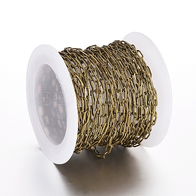 Brass Paperclip Chains X-CHC-S008-001C-AB-1