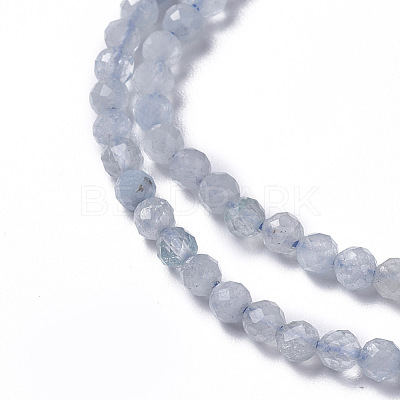 Natural Aquamarine Beads Strands G-F596-26-2mm-1