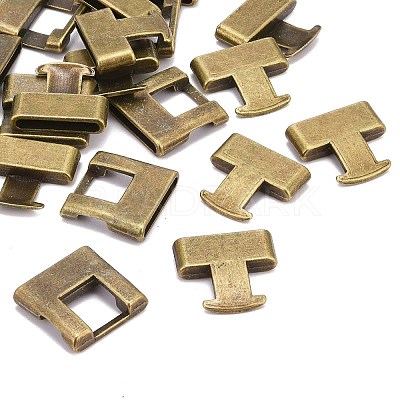 Tibetan Style Alloy Snap Lock Clasps TIBEB-A101306-AB-FF-1