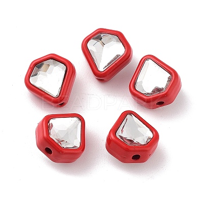Spray Painted Alloy Bead PALLOY-H134-31-1