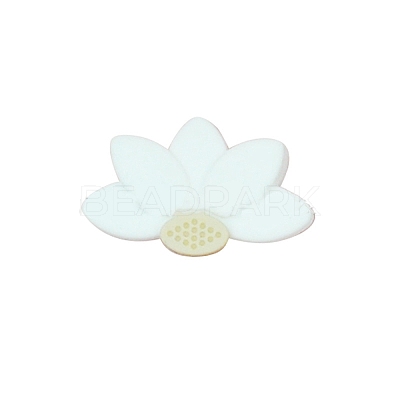 Lotus Food Grade Eco-Friendly Silicone Beads SIL-WH0013-50B-1