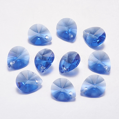 Faceted Glass Rhinestone Pendants RGLA-F053-E-206-1