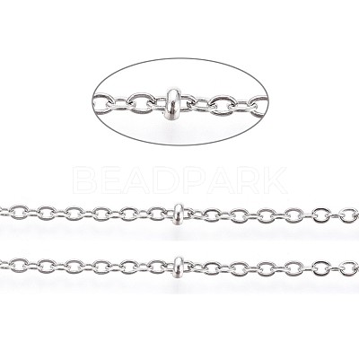 Tarnish Resistant 3.28 Feet 304 Stainless Steel Cable Chain X-CHS-L024-019P-1