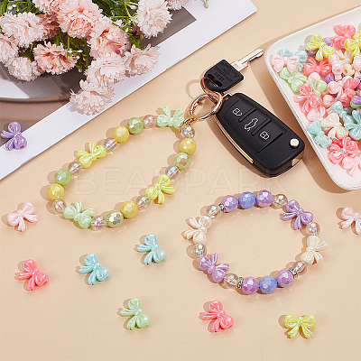 200pcs Opaque Acrylic Beads MACR-SP0001-45-1