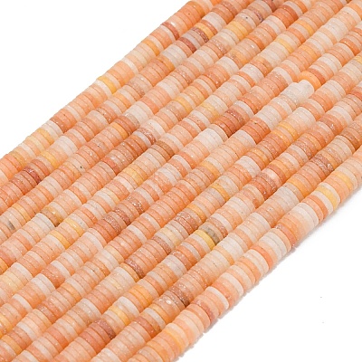 Natural Red Aventurine Beads Strands G-P575-B05-6x1mm-04-1