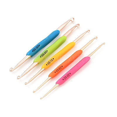 Aluminum 10 Size Double End Crochet Hooks Sets TOOL-B006-03-1