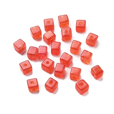 Transparent Acrylic Beads OACR-H044-04B-12-1