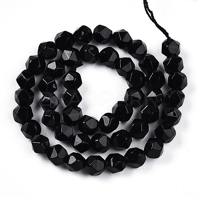 Natural Obsidian Beads Strands G-T139-8mm-50-1