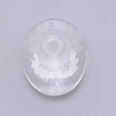 Transparent Glass Big Pendants GLAA-WH0022-27-1