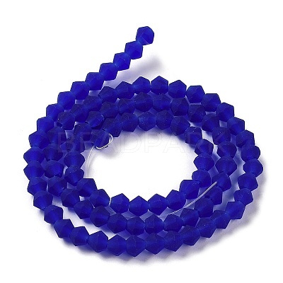 Imitate Austrian Crystal Frosted Glass Beads Strands GLAA-F029-TM2mm-B06-1