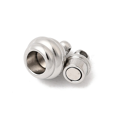 304 Stainless Steel Magnetic Clasps STAS-K332-01B-P-1