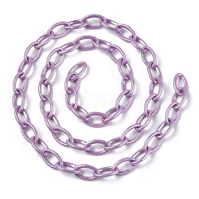 Acrylic Opaque Cable Chains PACR-N009-001E-1