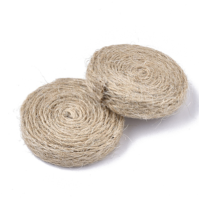 Handmade Hemp Twine Woven Beads WOVE-Q077-13-1