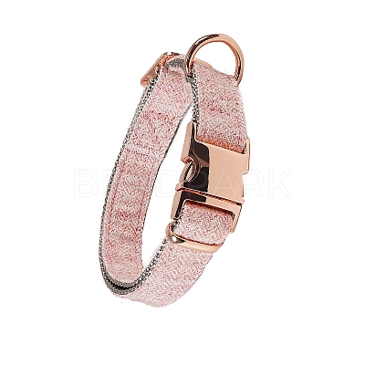 Nylon Dog Collar with Rose Gold Iron Quick Release Buckle PW-WG25675-11-1