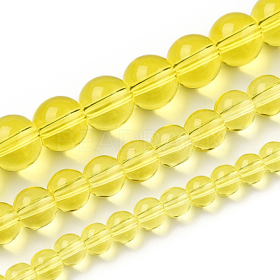 Transparent Glass Beads Strands GLAA-T032-T4mm-12-1