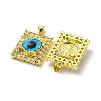 Golden Brass Pendants KK-L209-006G-03-1