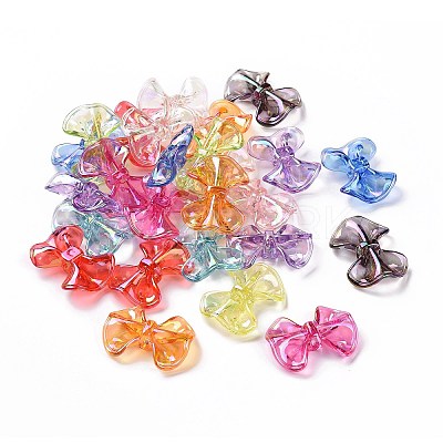 Transparent Acrylic Imitation Shell Beads OACR-P011-03L-1