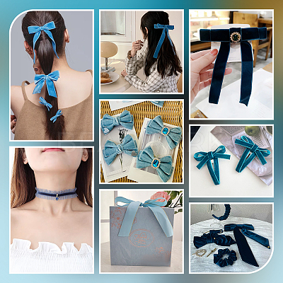 Velvet Spandex Ribbon OCOR-WH0082-467G-1