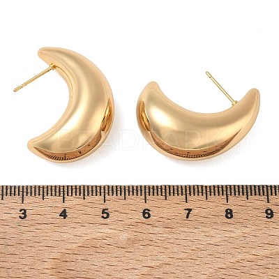 Brass Stud Earrings for Women KK-CBAD851-16G-1