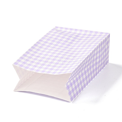 Rectangle with Tartan Pattern Paper Bags LS-CARB-Z001-01A-1