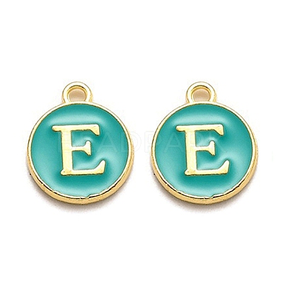 Golden Plated Alloy Enamel Charms LS-ENAM-Q437-15E-1