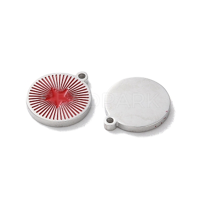 304 Stainless Steel Enamel Charms STAS-M102-23P-02-1