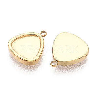 304 Stainless Steel Connector Cabochon Settings STAS-N115-37G-1