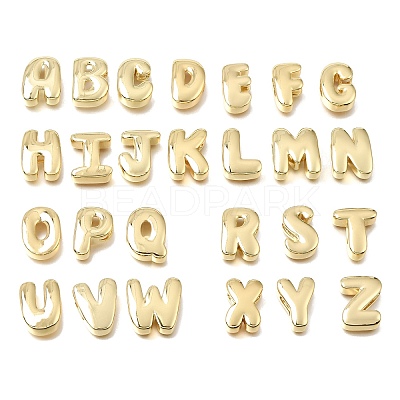 Brass Slide Charms KK-E802-33G-1