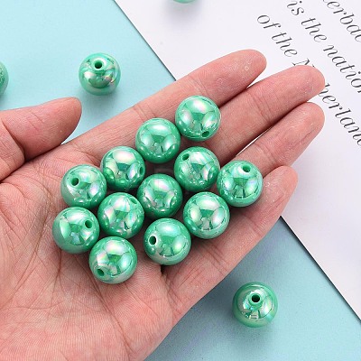 Opaque Acrylic Beads MACR-S370-D16mm-24-1