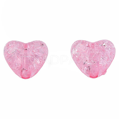 Transparent Crackle Acrylic Beads MACR-N006-14-A01-1