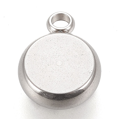 Tarnish Resistant 304 Stainless Steel Pendant Cabochon Settings LS-STAS-K202-03B-P-1
